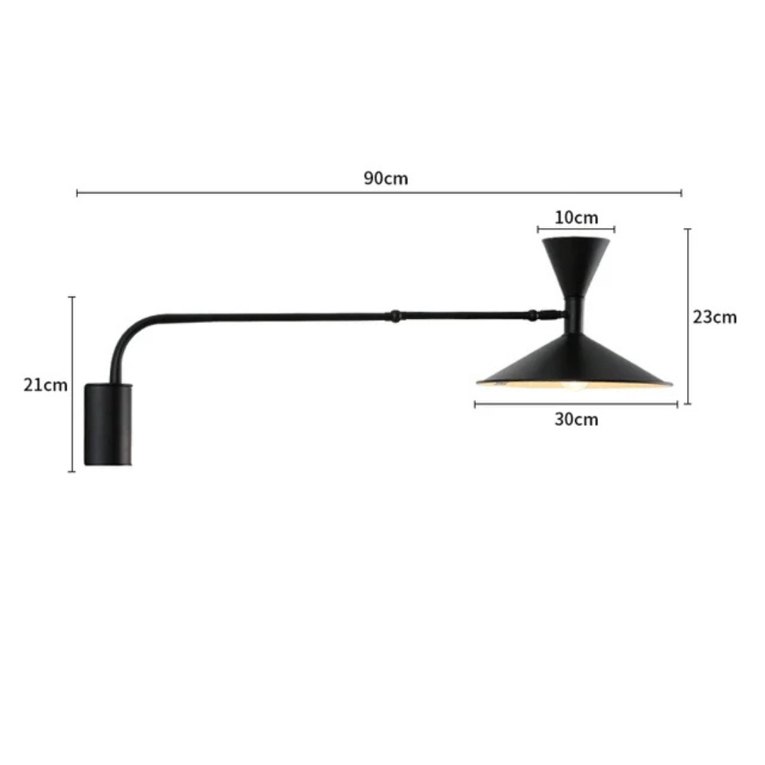 Orrin Vey LED Wandleuchte | Minimalistisches Design | Warmweißes Licht | Aluminium
