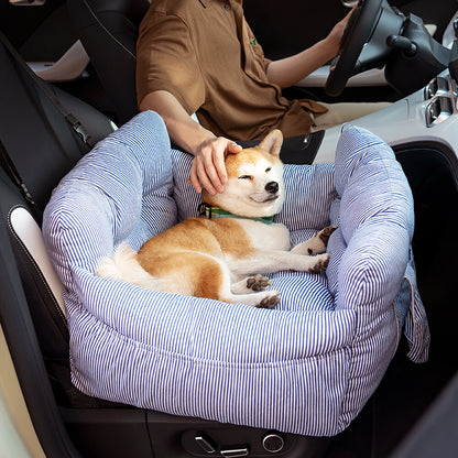 PawVoyage™ luksusowe legowisko dla psa do samochodu | bezpieczne i wygodne | zmywalne | z bocznymi kieszeniami | rozmiary M i L