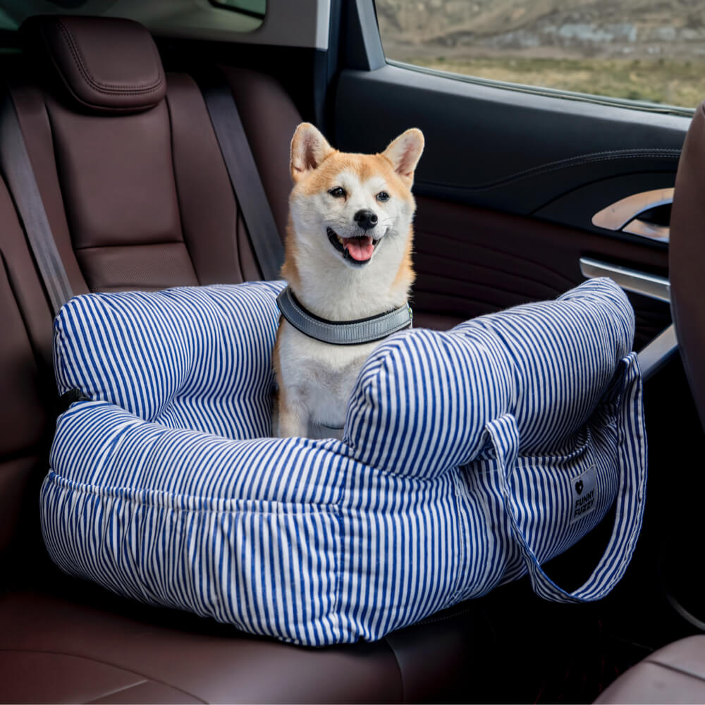PawVoyage™ luksusowe legowisko dla psa do samochodu | bezpieczne i wygodne | zmywalne | z bocznymi kieszeniami | rozmiary M i L