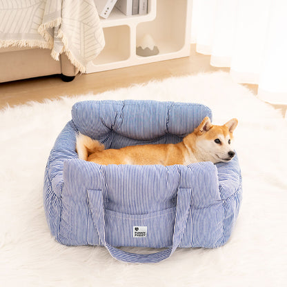 PawVoyage™ luksusowe legowisko dla psa do samochodu | bezpieczne i wygodne | zmywalne | z bocznymi kieszeniami | rozmiary M i L