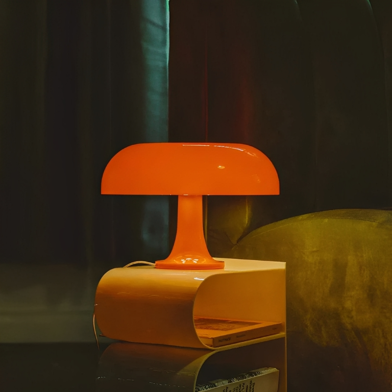 Pilzana | Pilz Tischlampe mit USB, stufenlos dimmbar und drei Lichtfarben