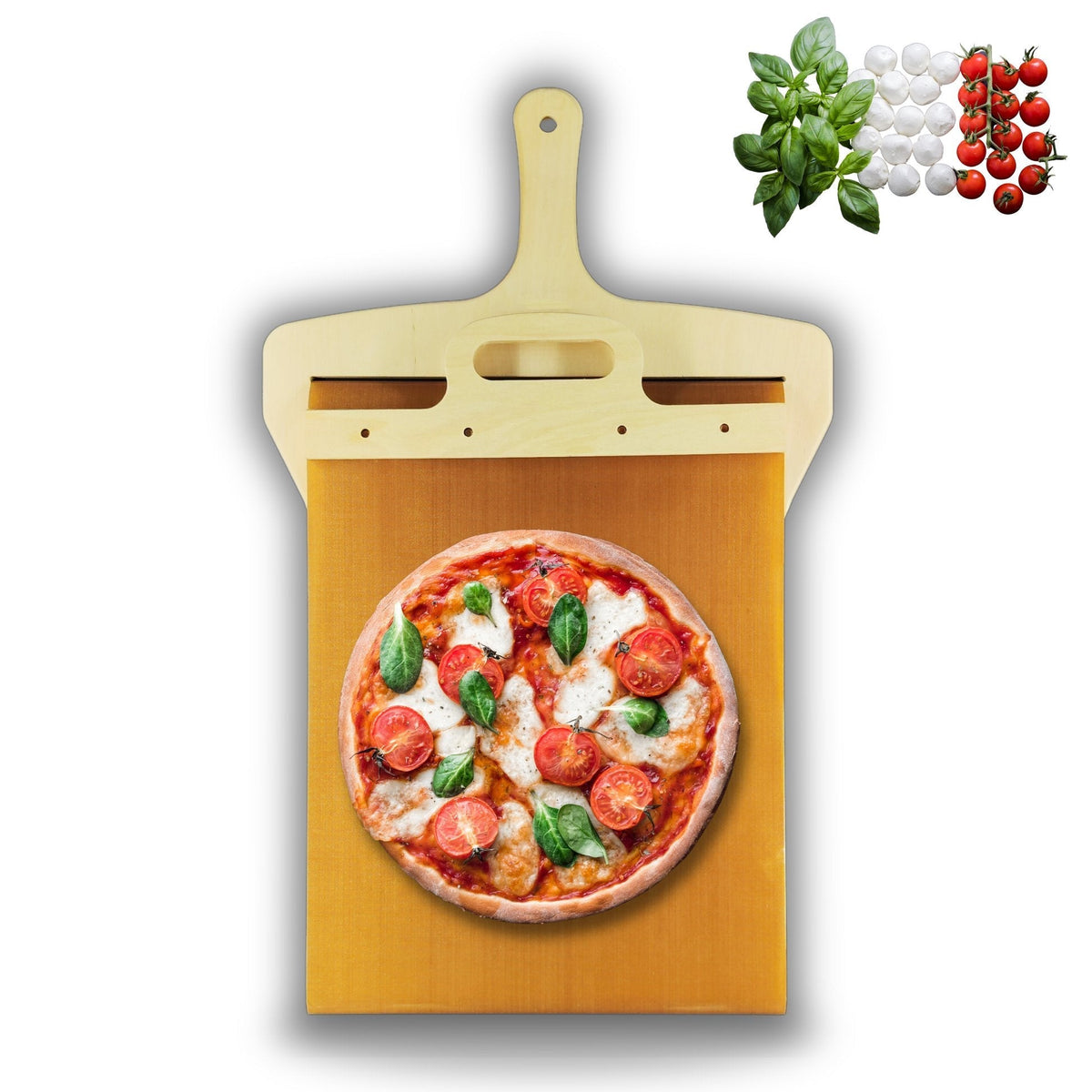 Pizzolo | Pala para pizza con mecanismo deslizante de PP apto para uso alimentario