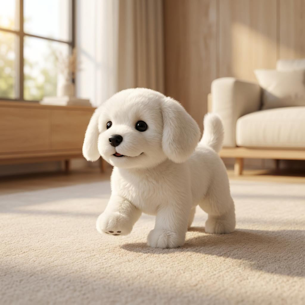 Wuffino | Interactive Plush Puppy that Walks, Barks and Wags its Tail