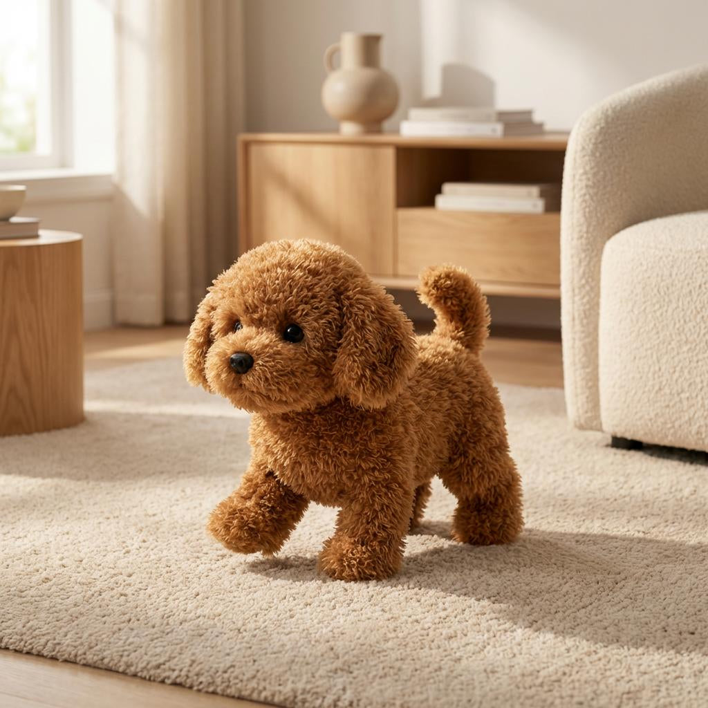 Wuffino | Interactive Plush Puppy that Walks, Barks and Wags its Tail