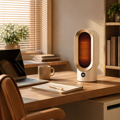 Glutavo | Termoventilatore compatto da 800 W per ufficio, camera da letto e viaggi