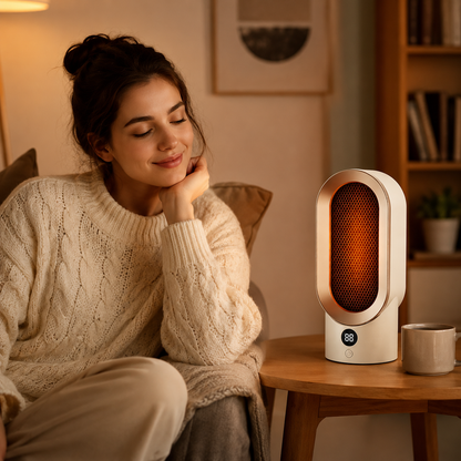 Glutavo | Termoventilatore compatto da 800 W per ufficio, camera da letto e viaggi
