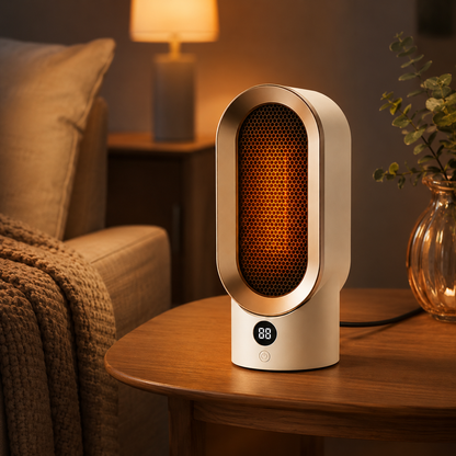 Glutavo | Termoventilatore compatto da 800 W per ufficio, camera da letto e viaggi