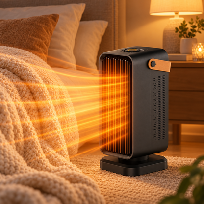 Ceravio | Termoventilatore in ceramica da 1200 W con 3 livelli, oscillazione e modalità ventilatore