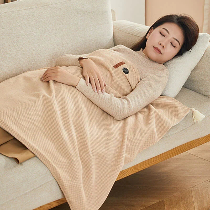 Umhalo | Coperta riscaldante portatile dal design a scialle con 3 livelli di calore, lavabile