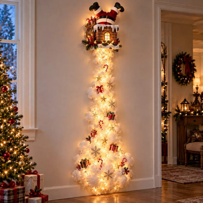 Starvela | Decorazione natalizia luminosa da parete con scia luminosa, 5 motivi