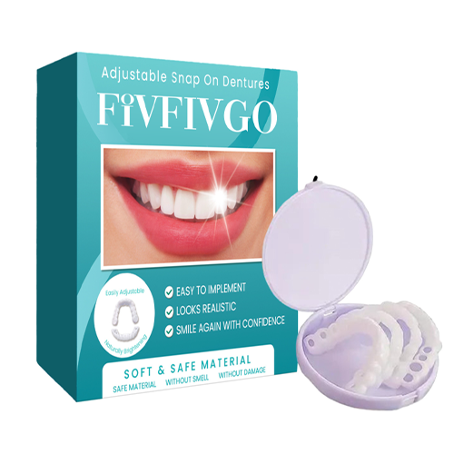 Smilvia | Carillas dentales removibles para los dientes superiores e inferiores, reutilizables