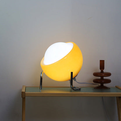 Bauvara Light | Lampada da tavolo LED in stile Bauhaus con paralume in vetro
