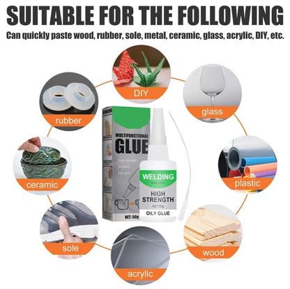 Haftora | Adhesivo universal de 50 ml para plástico, madera, cerámica y metal, transparente