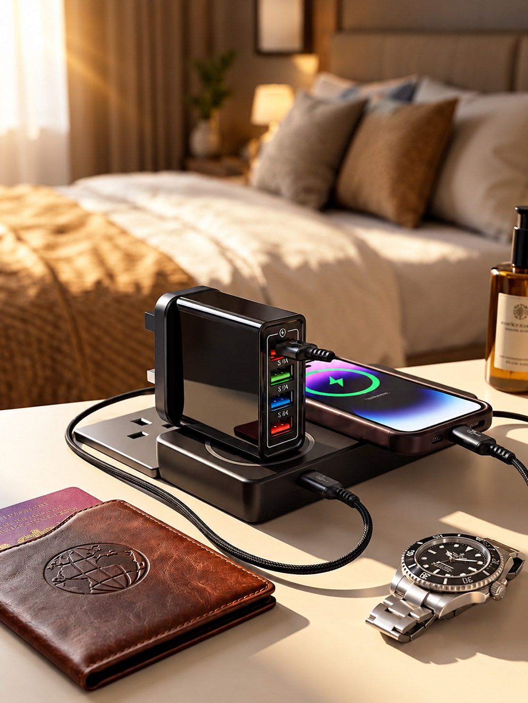 Voltaro | Cargador USB de 4 puertos con Quick Charge 3.0 y 3,1 A
