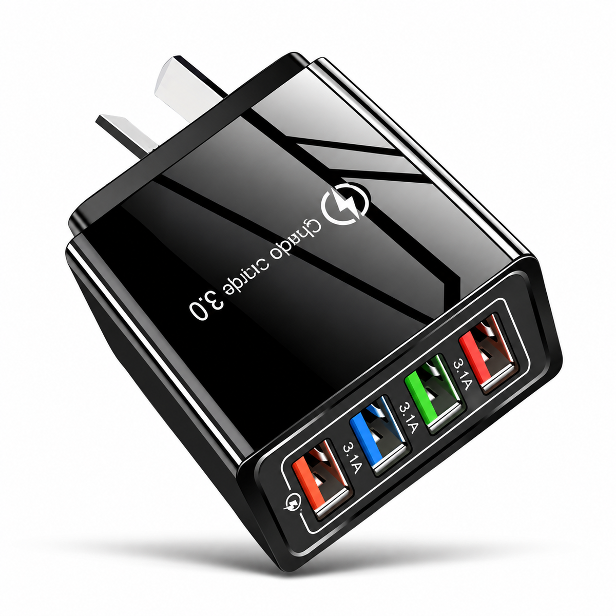 Voltaro | Cargador USB de 4 puertos con Quick Charge 3.0 y 3,1 A