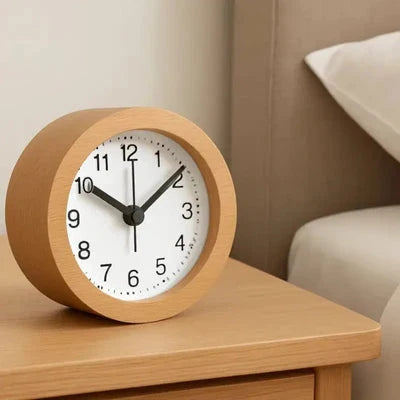 Buchwen | Lautloser Wecker aus Buchenholz mit LED-Licht und Snooze
