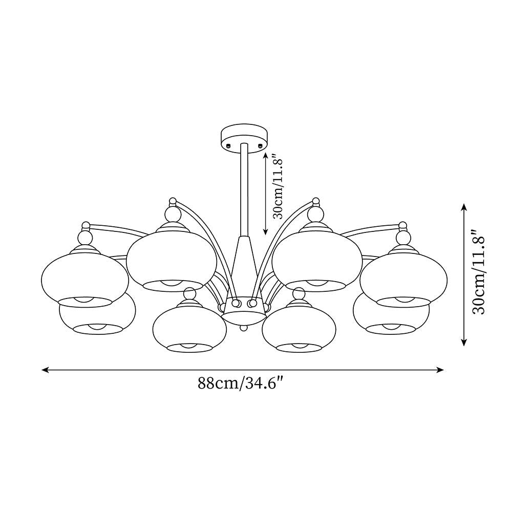 Meliora | Retro Chandelier with Musical Inspiration