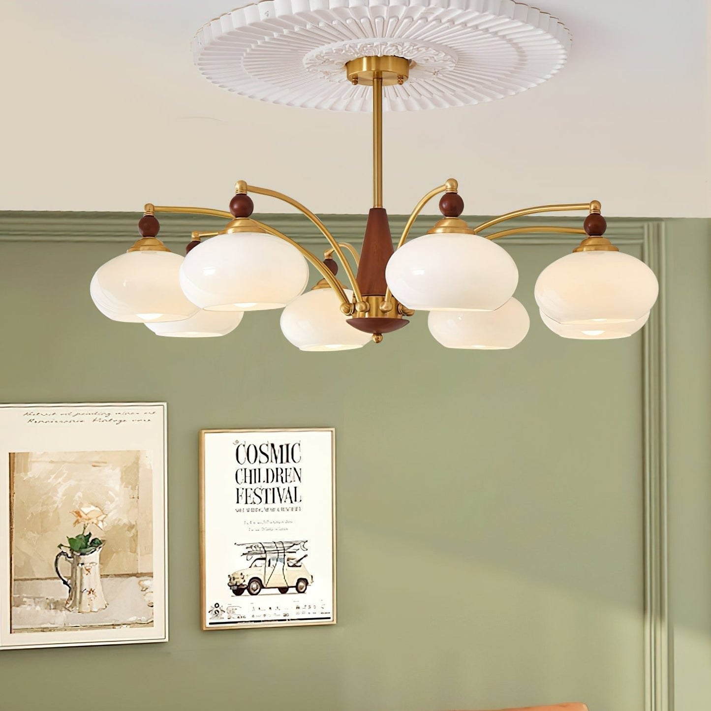 Meliora | Retro Chandelier with Musical Inspiration