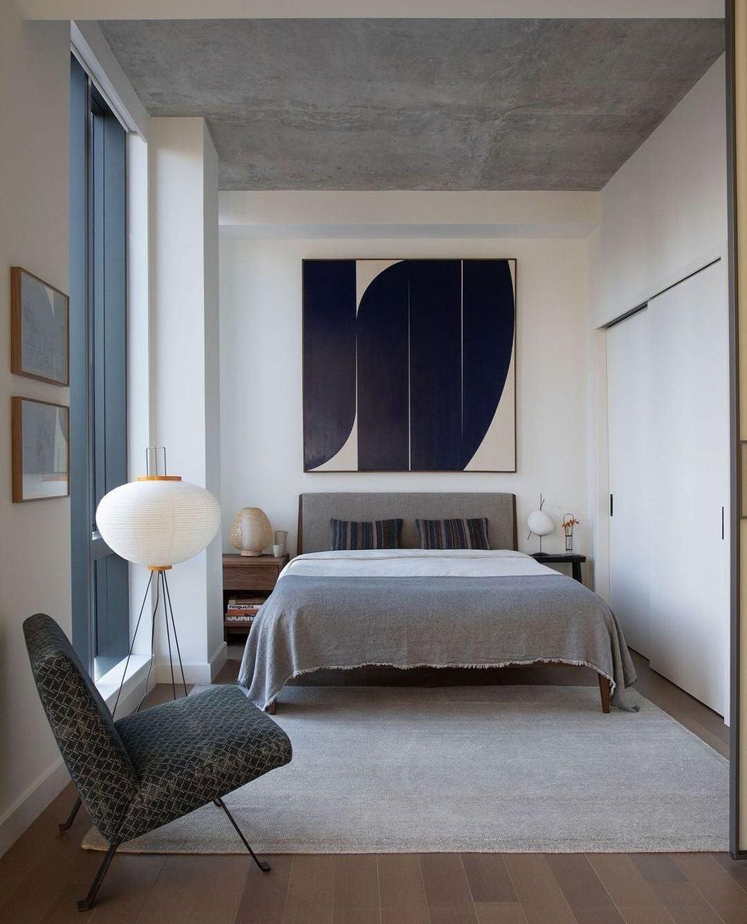 Lunora Haze | Lampadaire sculptural en papier de riz au style Japandi