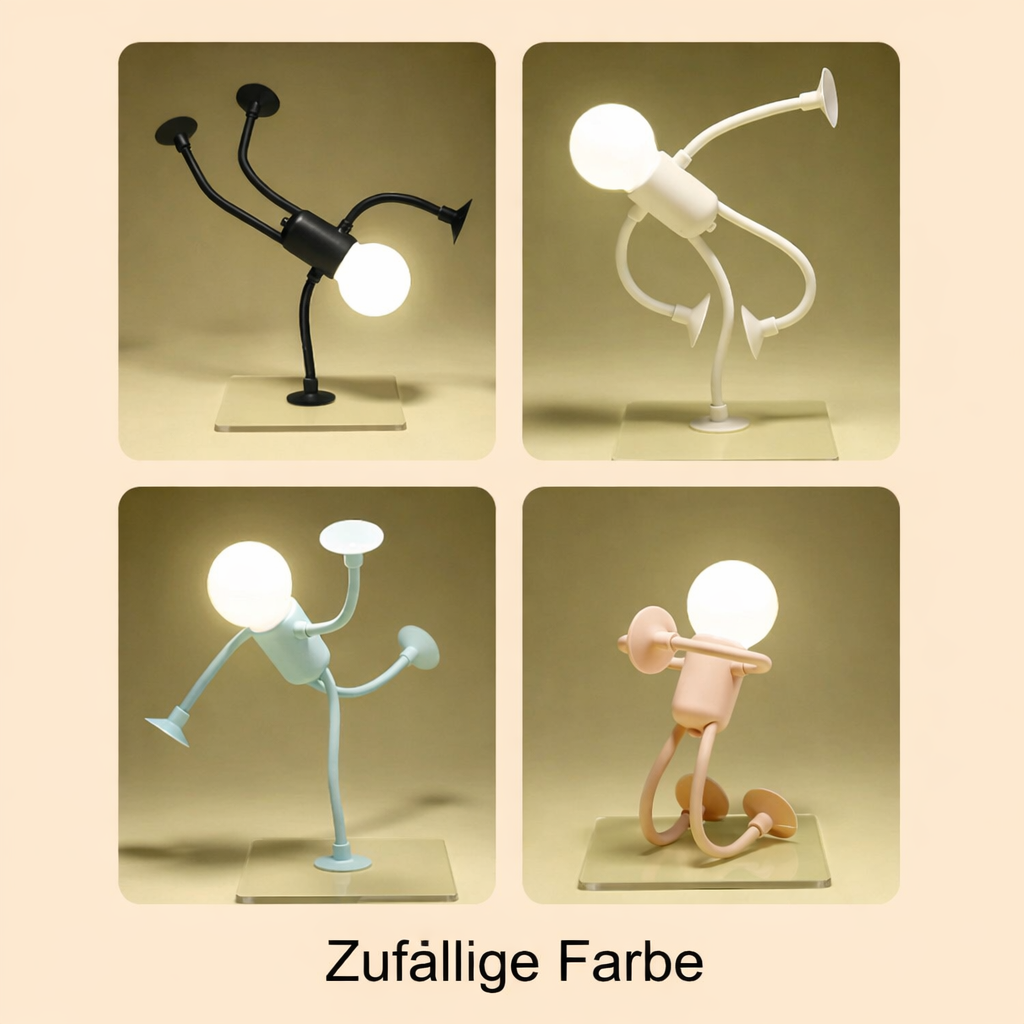 Robbelo | Roboter Tischlampe aus Kunststoff mit LED-Leuchtmittel, 25 x 15 cm