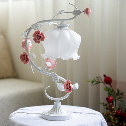 Rosara Bloom | Lampada da tavolo LED con decorazioni a fiori di rosa