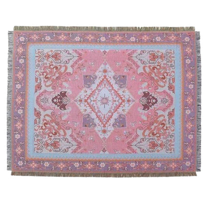 Plaid boho azteco | Motivo reversibile | Divano & Letto | Misto microfibra