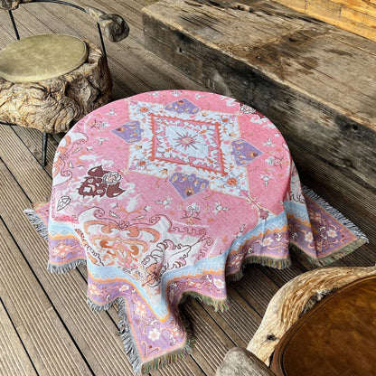 Plaid boho azteco | Motivo reversibile | Divano & Letto | Misto microfibra