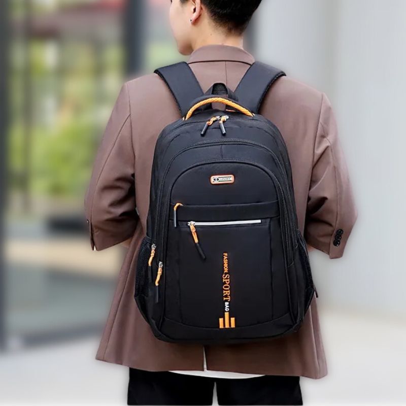 Pendaro | Zaino da uomo per laptop da 15,6 pollici, idrorepellente con porta USB