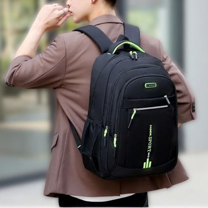 Pendaro | Zaino da uomo per laptop da 15,6 pollici, idrorepellente con porta USB