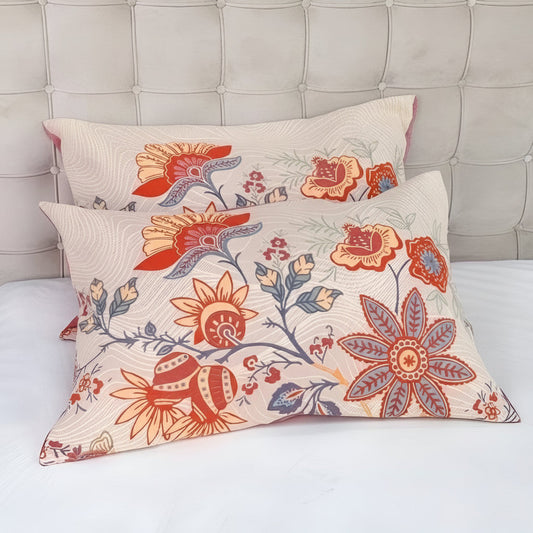 Rustikale Florale Boho Kissenbezüge | 2er Set