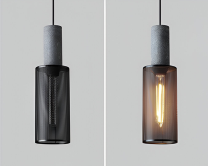 RusticLume Lampada | Lampada a sospensione industriale nera, regolabile in altezza e moderna