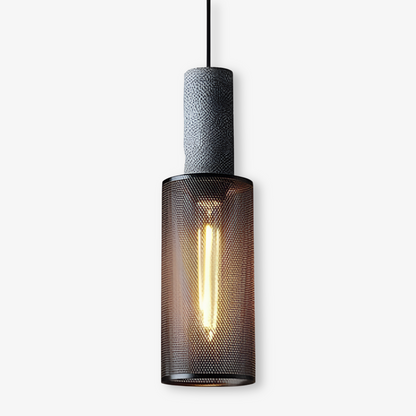 RusticLume Lampada | Lampada a sospensione industriale nera, regolabile in altezza e moderna