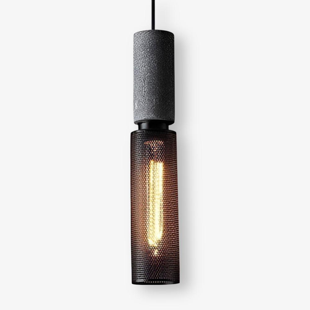 RusticLume Lampada | Lampada a sospensione industriale nera, regolabile in altezza e moderna