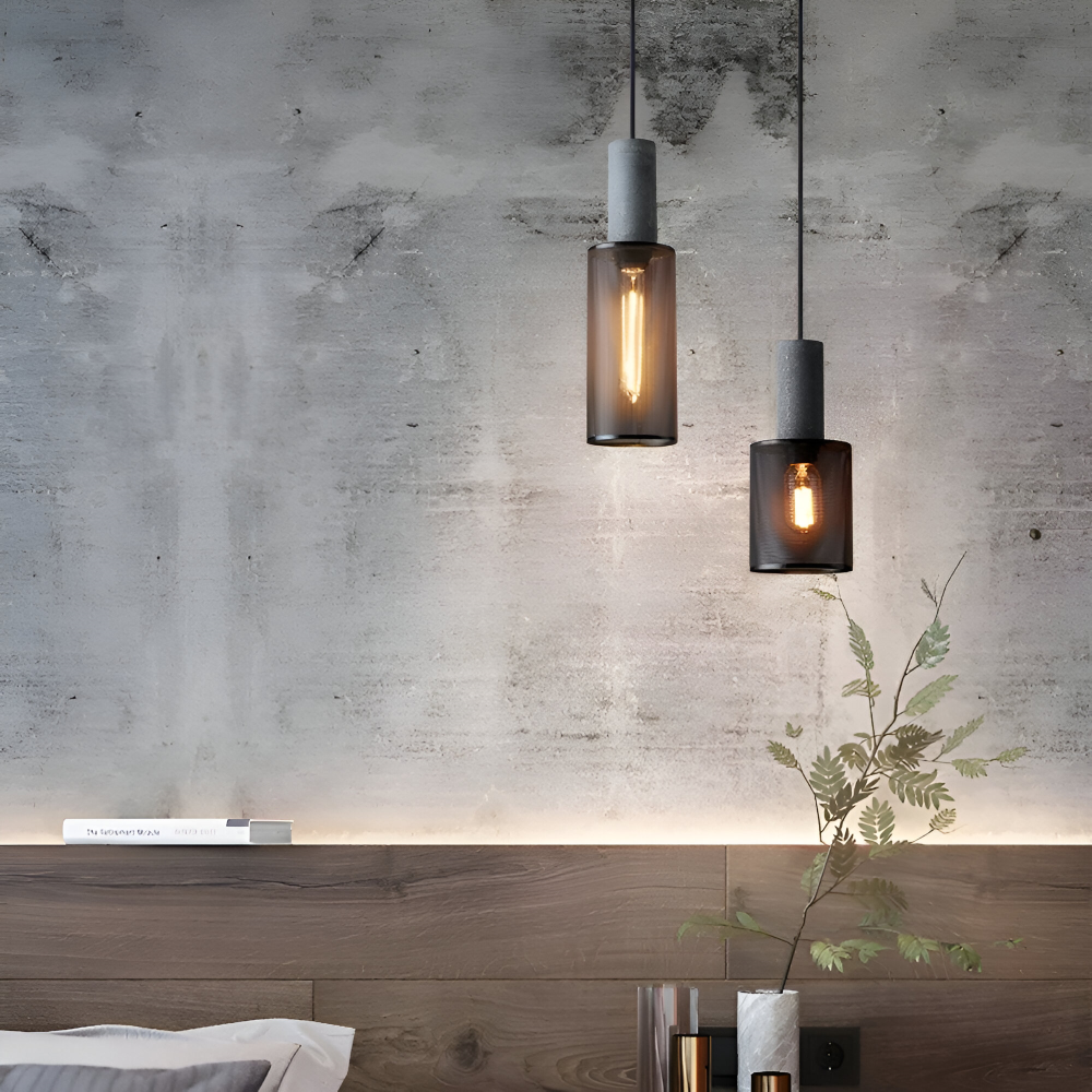 RusticLume Lampada | Lampada a sospensione industriale nera, regolabile in altezza e moderna