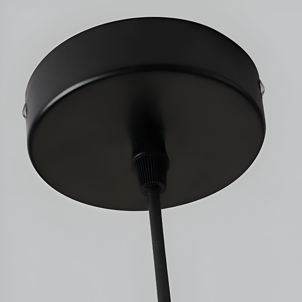 RusticLume Lampada | Lampada a sospensione industriale nera, regolabile in altezza e moderna