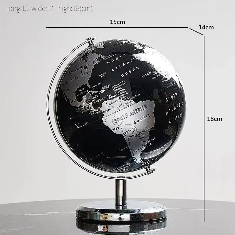 Orbia Globe | Rotating Metal Globe for Desk & Study Area