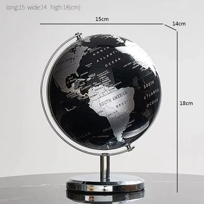 Orbia Globe | Rotating Metal Globe for Desk & Study Area