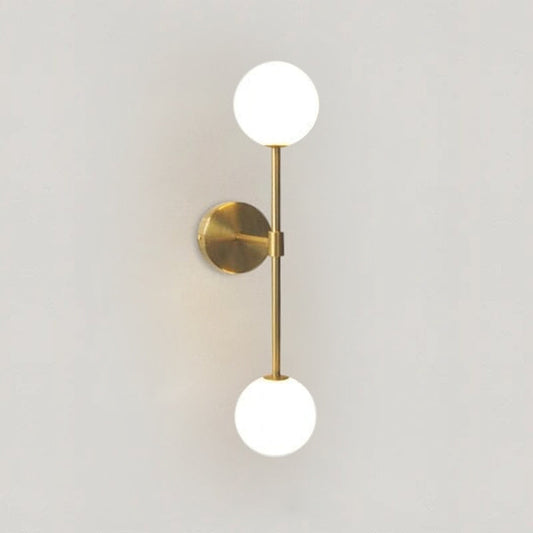 Lampada da parete LED in vetro satinato rotonda – Lampada da parete minimalista con luce soffusa