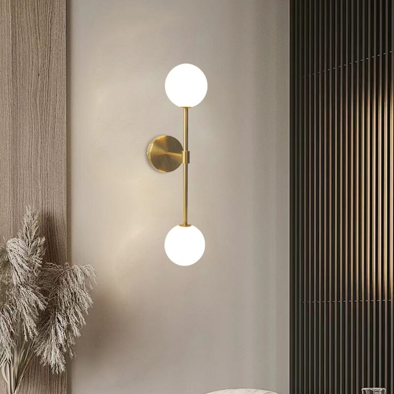 Lampada da parete LED in vetro satinato rotonda – Lampada da parete minimalista con luce soffusa