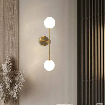 Lampada da parete LED in vetro satinato rotonda – Lampada da parete minimalista con luce soffusa