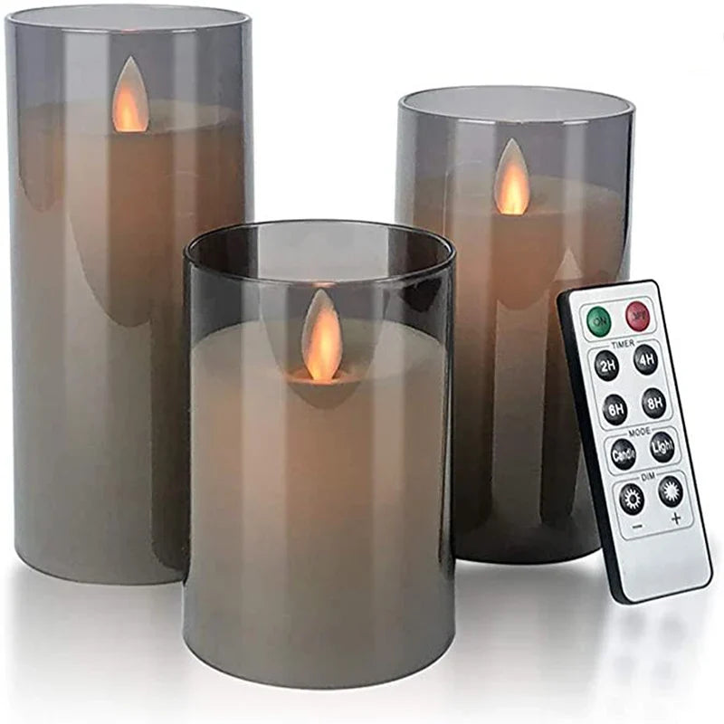 Lumièrea | LED Kerzen Set mit Fernbedienung, Flackereffekt und Timer