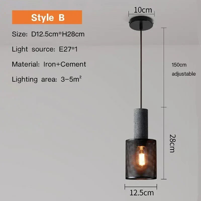 Luxorion | Lampada a sospensione retrò in stile country americano