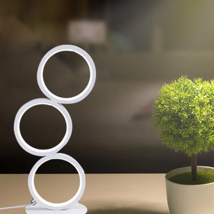 Aurora Glow | Lampada da tavolo LED moderna | Luce design dimmerabile con 3 modalità colore per ambienti abitativi e di lavoro