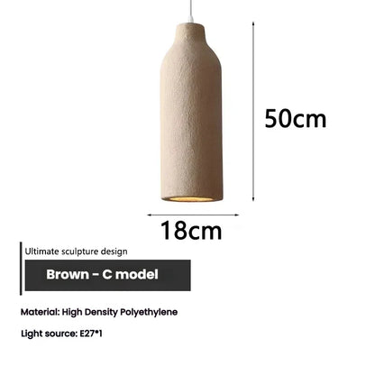 Halo Sabié | Lampada a sospensione LED di design in stile Wabi-Sabi per soggiorno e zona pranzo