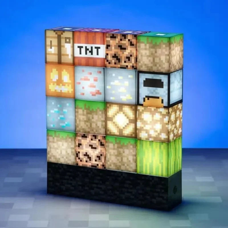 Brikkor Glow | Lampada da tavolo LED in design pixel art