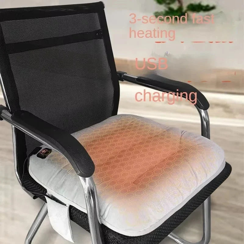 Torvena | Coussin chauffant USB pour siège auto avec chauffage au graphène et 3 niveaux