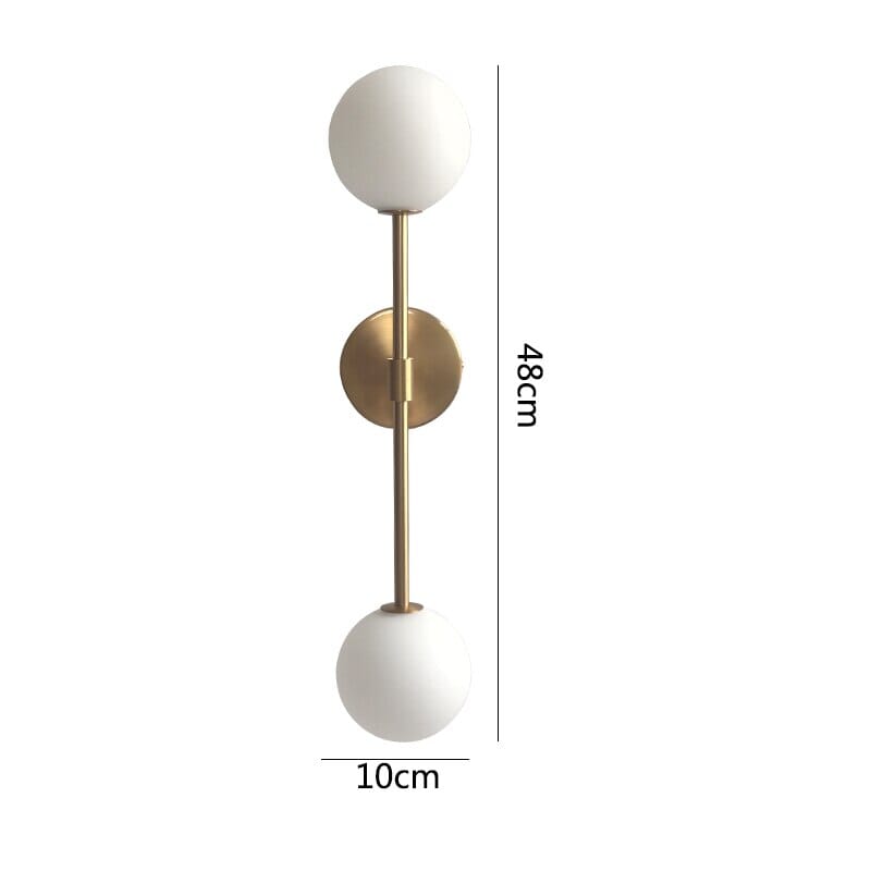 Lampada da parete LED in vetro satinato rotonda – Lampada da parete minimalista con luce soffusa