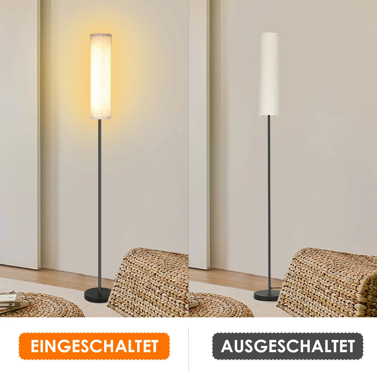 Lumivelo Alto | Lampadaire LED à intensité variable avec télécommande