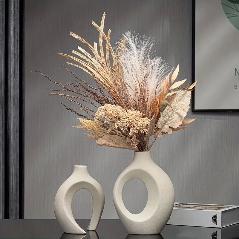 Vaylo Formé | Vaso scultoreo in ceramica stile boho (set da 2)