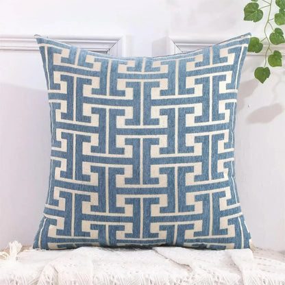 Amarae – Housse de coussin décorative brodée sans rembourrage pour canapé et salon